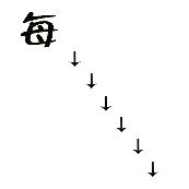 看图猜成语每字下面很多向下的箭头答案是什么？