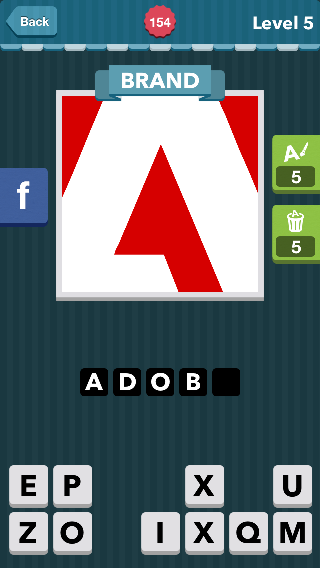 Top of large white A|Brand|icomania answers|icomania cheats|_