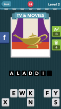 Golden genie lamp.|TV&Movies|icomania answers|icomania cheats