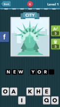 The Statue of Liberty.|City|icomania answers|icomania cheats|