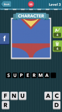 Red underwear over a blue tight suit.|Character|icomania answ