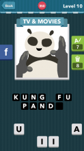 Panda doing karate.|TV&Movies|icomania answers|icomania cheat