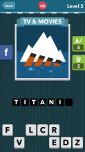 Sinking ship with ice berg.|TV&Movies|icomania answers|icoman