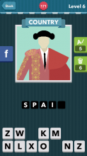 Bull fighter costume.|Country|icomania answers|icomania cheat