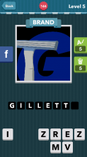 A razor in front of a blue G.|Brand|icomania answers|icomania