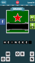 Red star with black ribbon.|Brand|icomania answers|icomania c