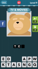 Large teddy bear.|TV&Movies|icomania answers|icomania cheats|