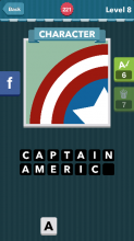 <b>Star in a red and white circle.|Character|icomania answers|ic</b>