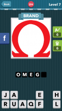 Red Omega sign.|Brand|icomania answers|icomania cheats|_Omega